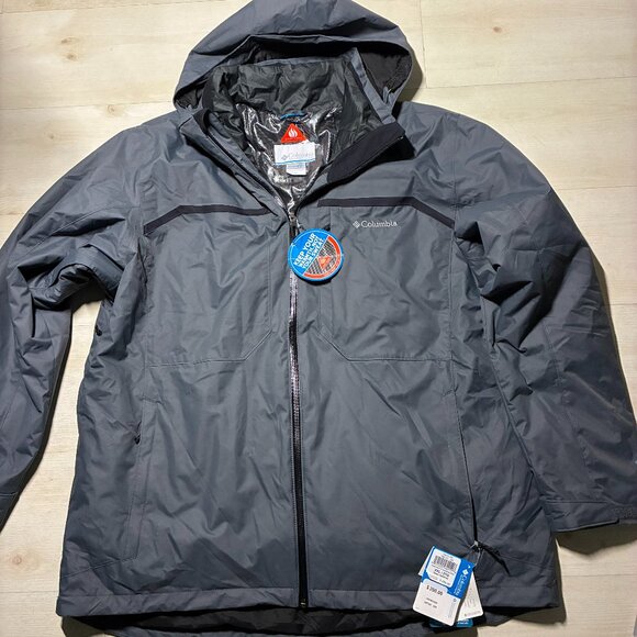 Columbia Men's III Omni-Heat Interchange 3-in-1 Gray Jacket Size XXL
